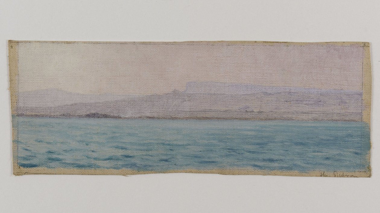 Orilla del Nilo, Egipto, hacia 1891 (óleo sobre lienzo) de Henry Brokman Knudsen