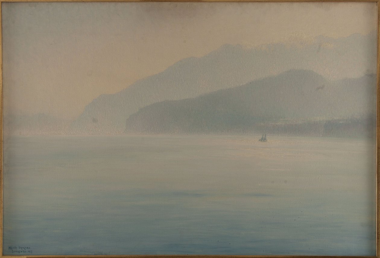 Costa de Sorrento, azul y plata de Henry Brokman Knudsen