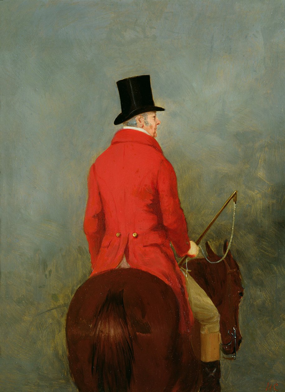 Retrato de Thomas Cholmondeley, primer Lord Delamere, en su cazador: Un estudio para 