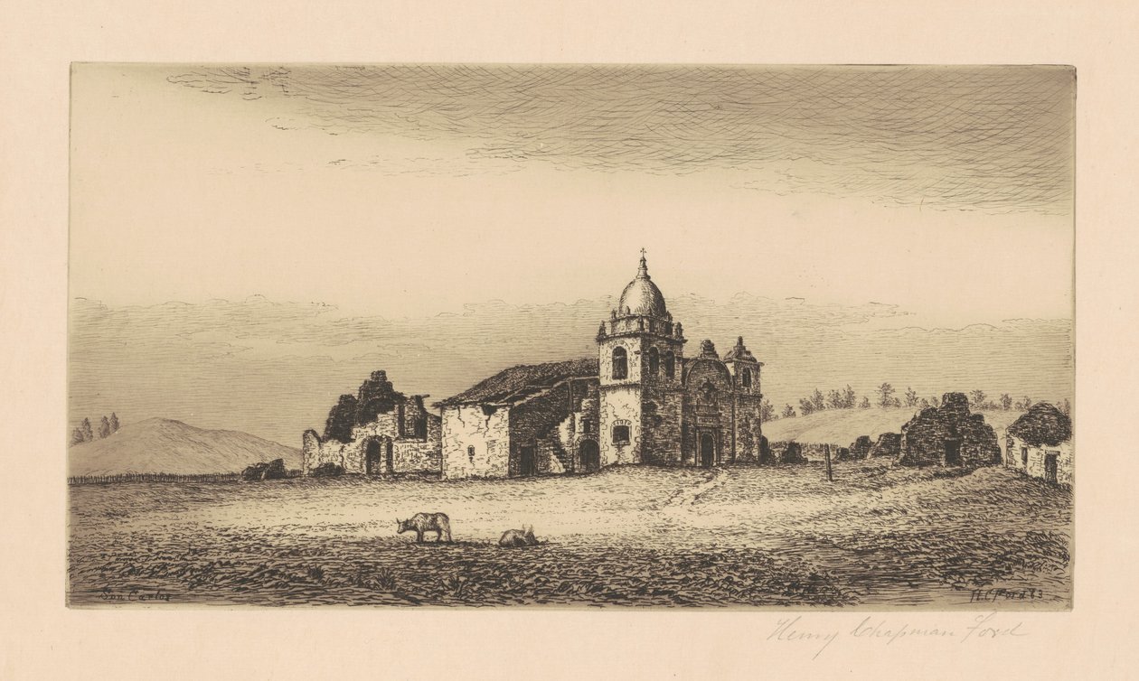 Misión San Carlos Borromeo, 1883 de Henry Chapman Ford