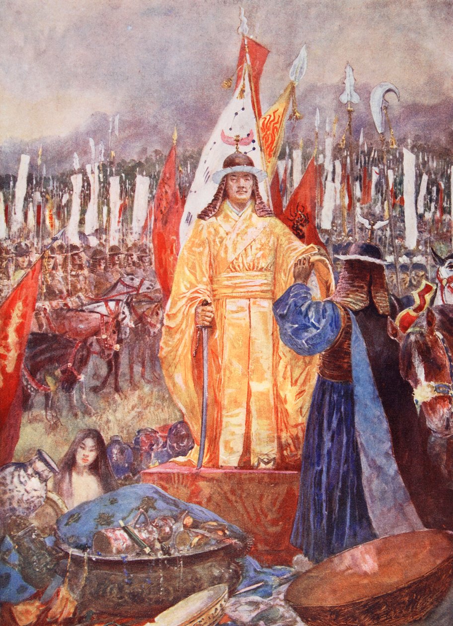 El Gran Mariscal Proclamado Emperador en el Campo de Batalla, ilustración de 