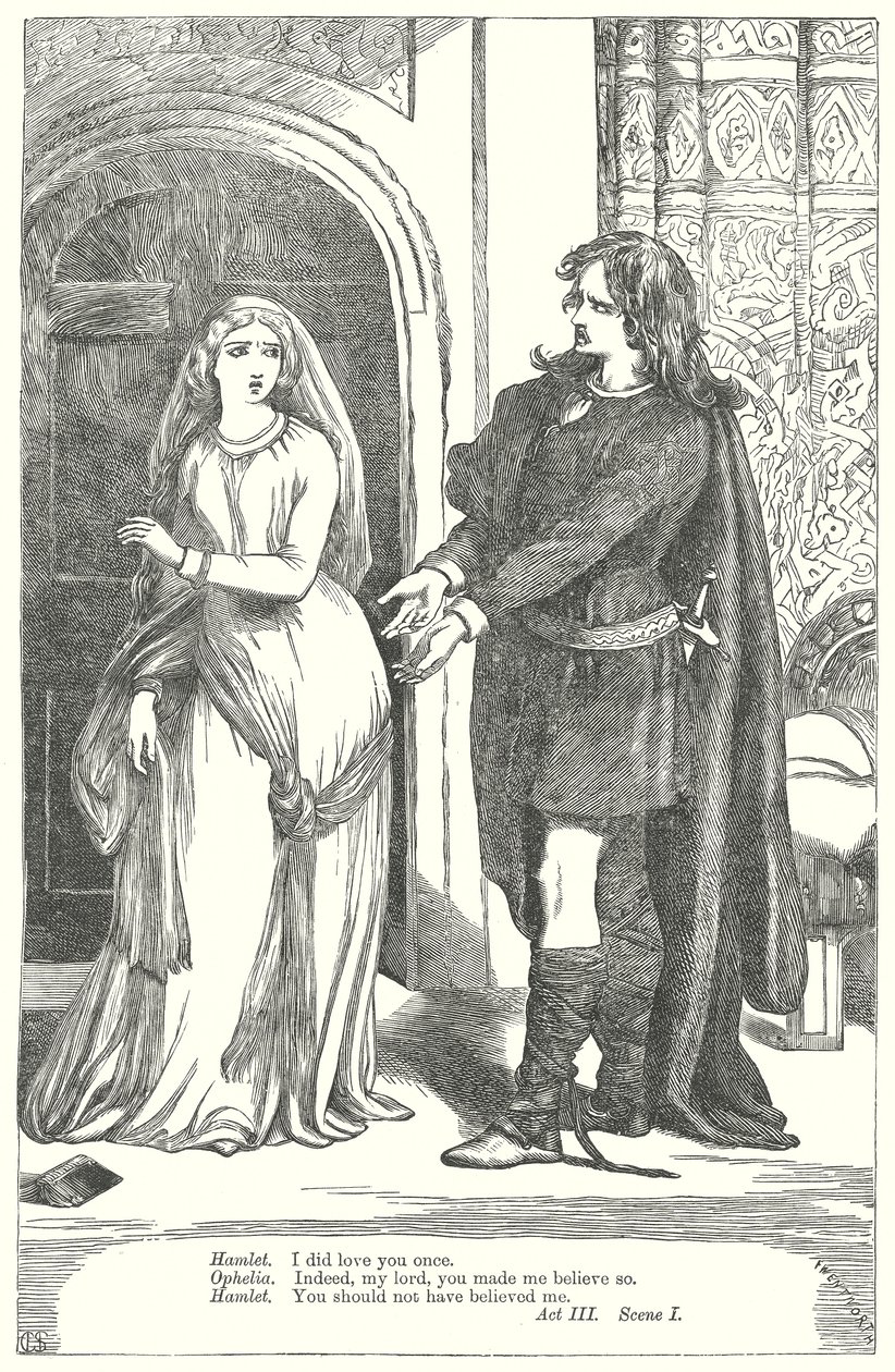 Hamlet (grabado) de Henry Courtney (after) Selous