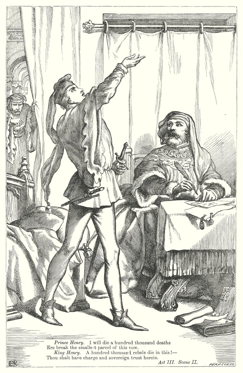 Rey Enrique IV Parte I (grabado) de Henry Courtney (after) Selous