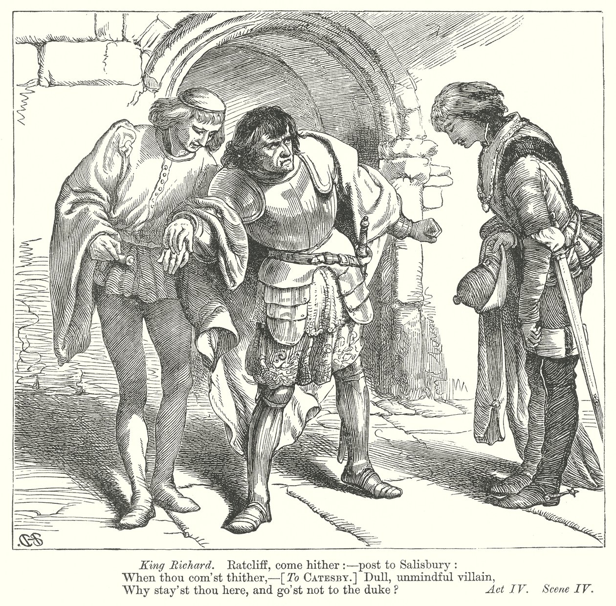 Rey Ricardo III (grabado) de Henry Courtney (after) Selous