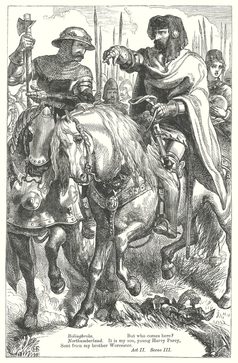 Rey Ricardo II (grabado) de Henry Courtney (after) Selous
