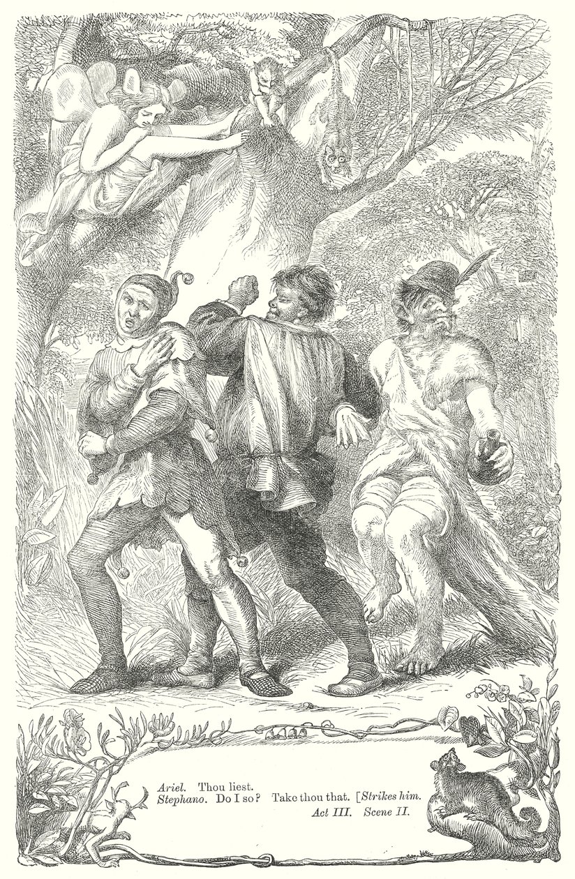 La Tempestad (grabado) de Henry Courtney (after) Selous