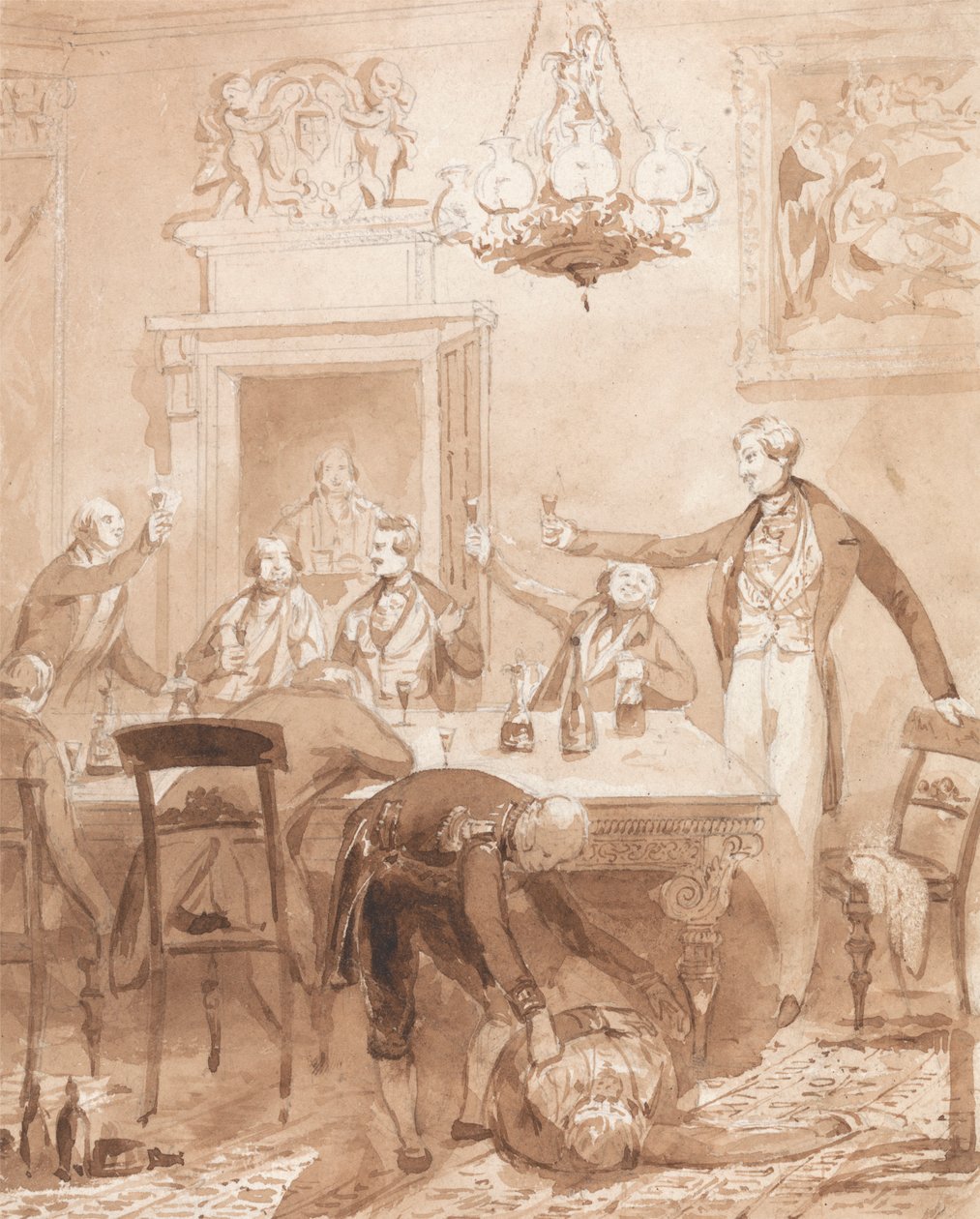 La vida de un noble: Escena segunda - La primera fiesta de Henry Dawe