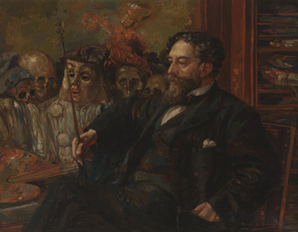 Retrato de James Ensor de Henry De Groux