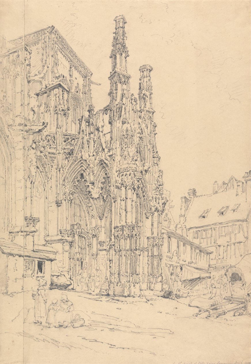 Pórtico sur de Notre Dame, Louviers de Henry Edridge
