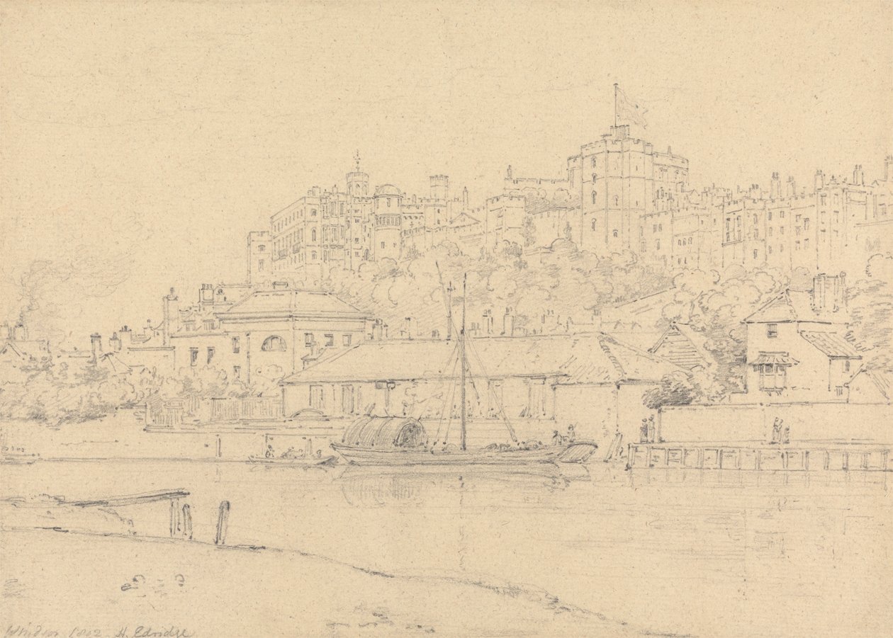 Castillo de Windsor desde las Brocas de Henry Edridge