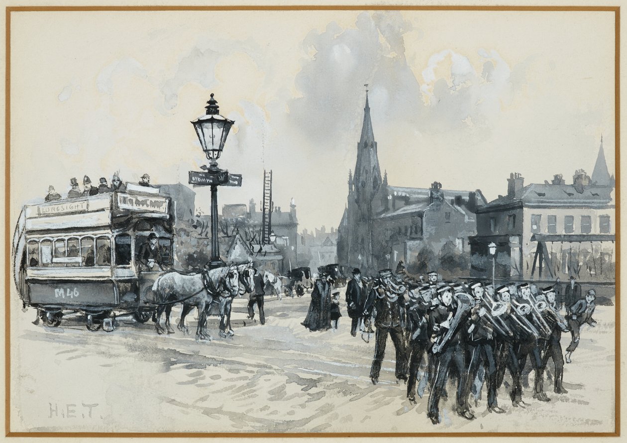 Ardwick Green e Iglesia Metodista Libre de Henry Edward Tidmarsh