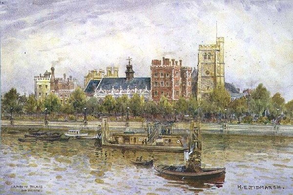 Palacio y iglesia de Lambeth de Henry Edward Tidmarsh