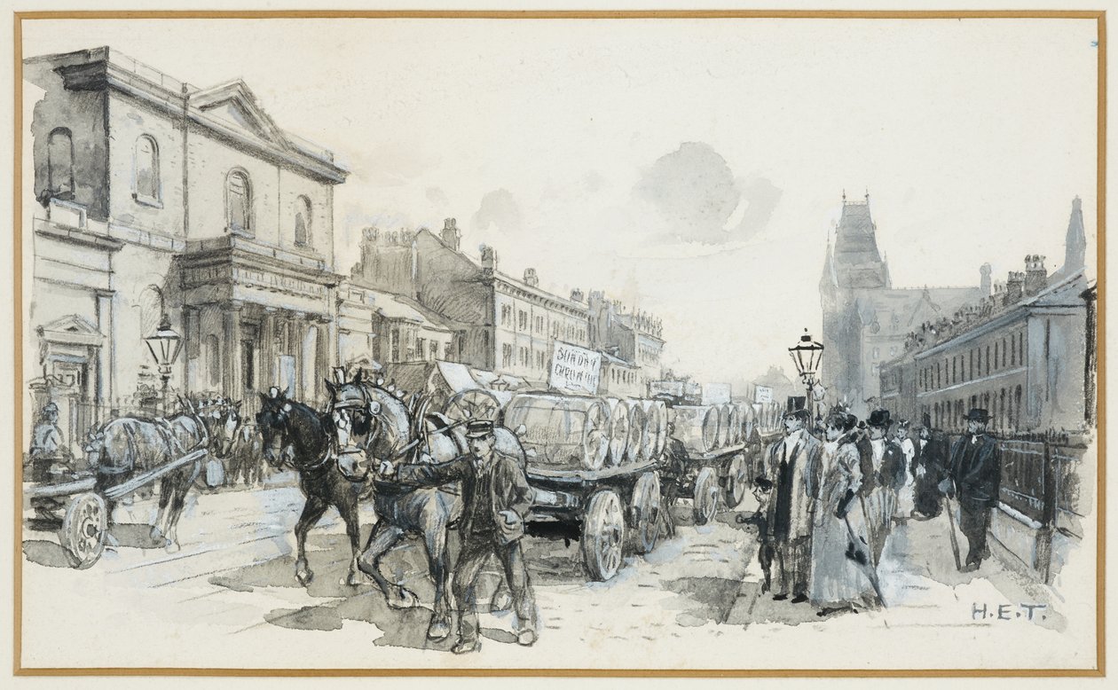 May Day, Oxford Street de Henry Edward Tidmarsh
