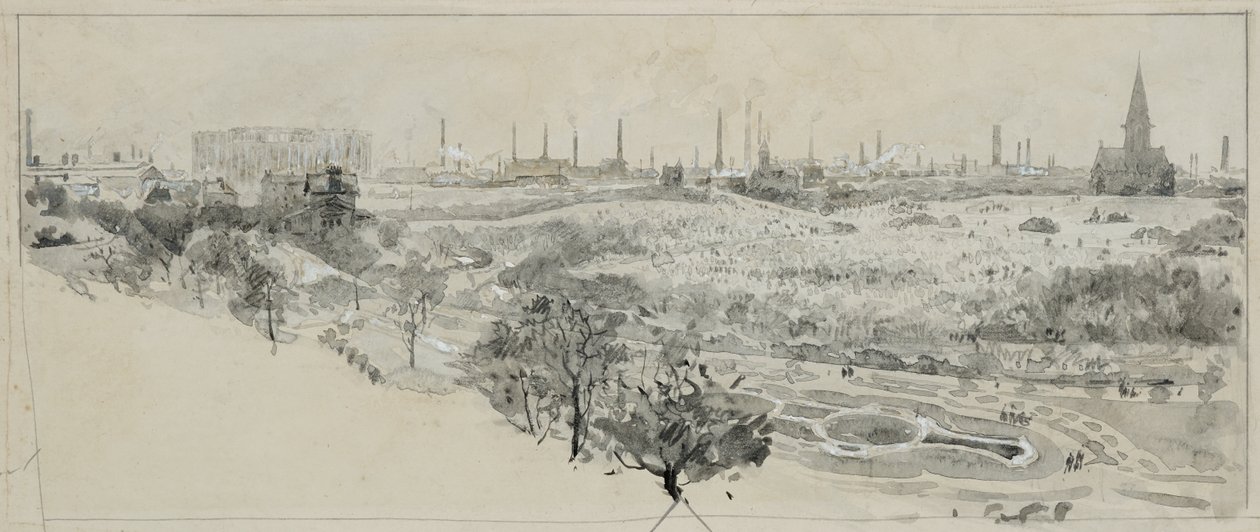 Cementerio de Phillips Park y fábrica de gas de Bradford Road de Henry Edward Tidmarsh