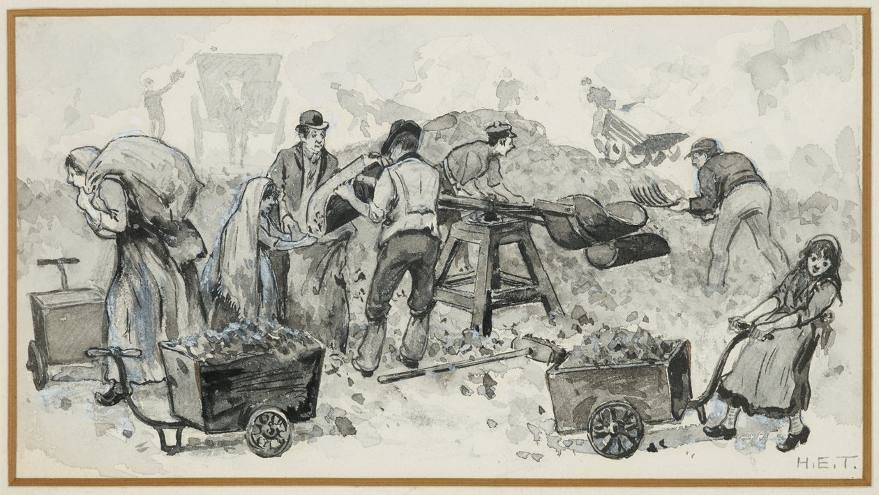 Venta de coque en la fábrica de gas de Henry Edward Tidmarsh