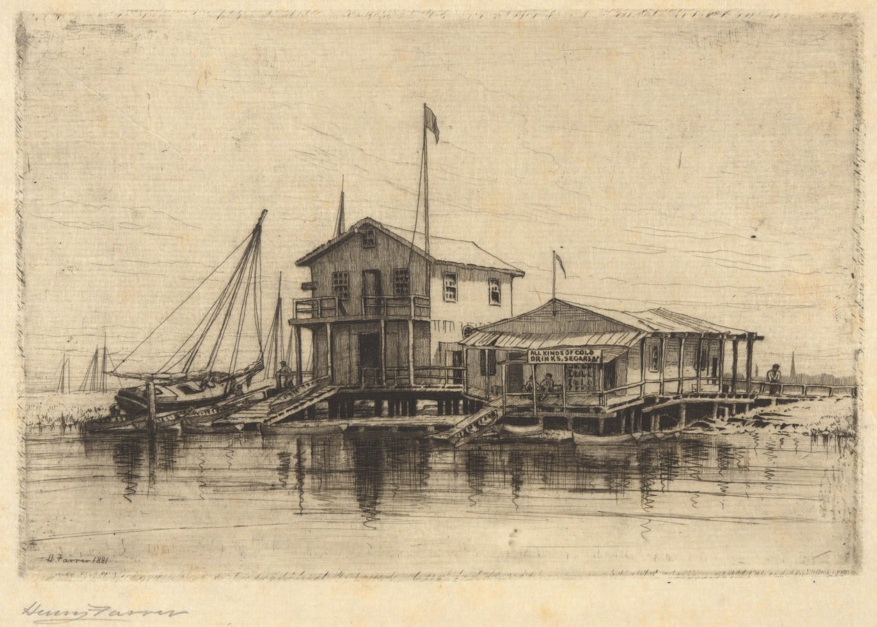 Junto al arroyo, Long Island de Henry Farrer