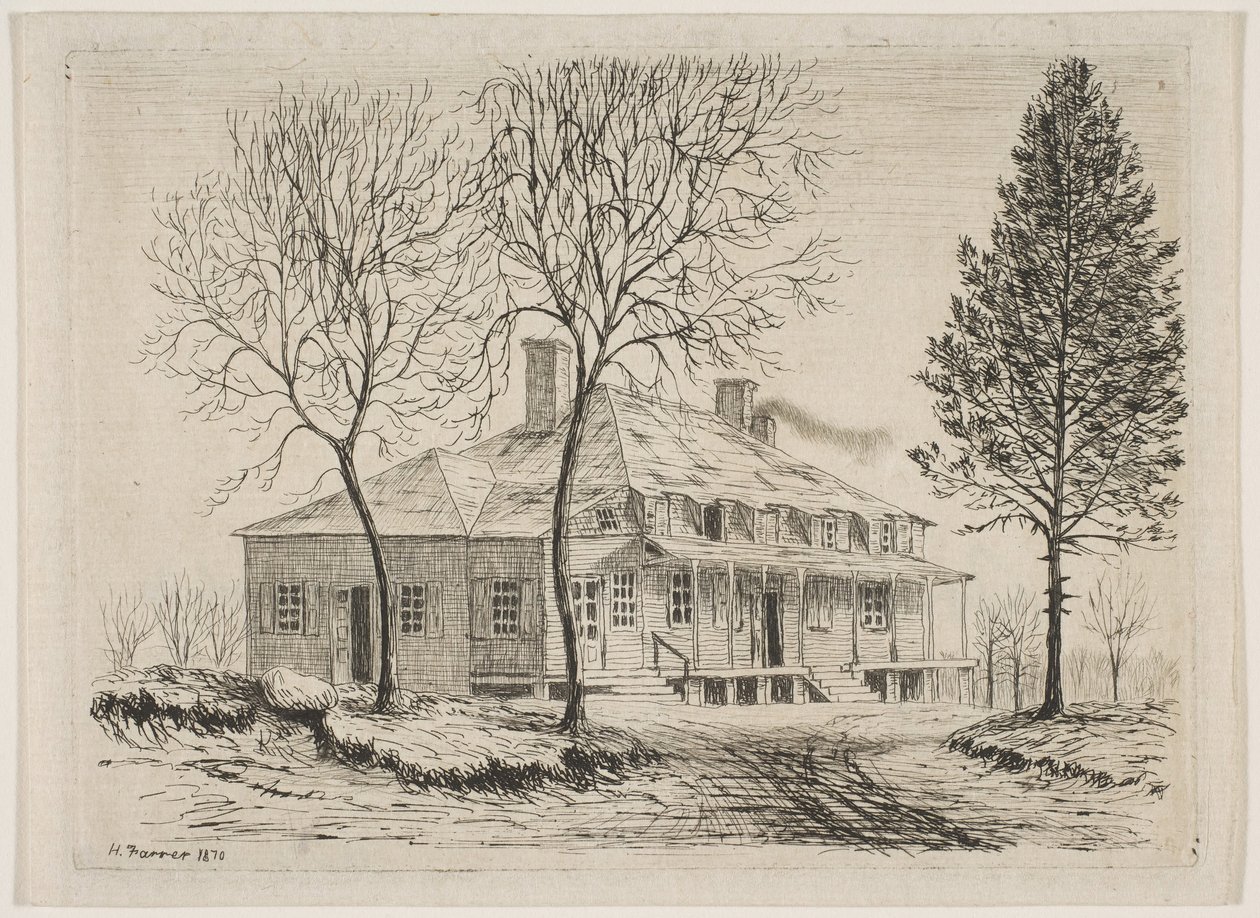 Casa Somerindyck de Escenas del Viejo Nueva York, 1870 de Henry Farrer