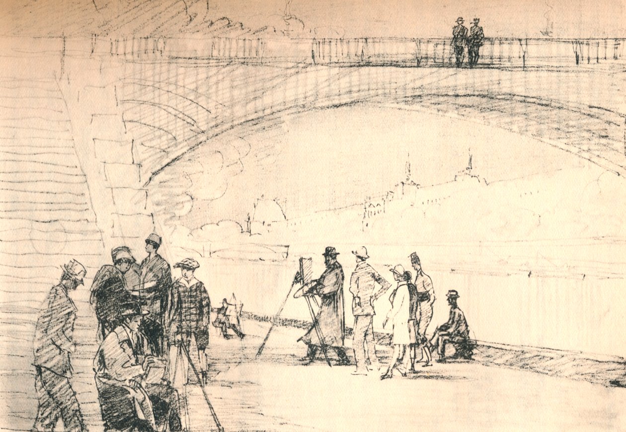 La primera carretera de París fue su río, c. 1927, 1927 de Henry Franks Waring