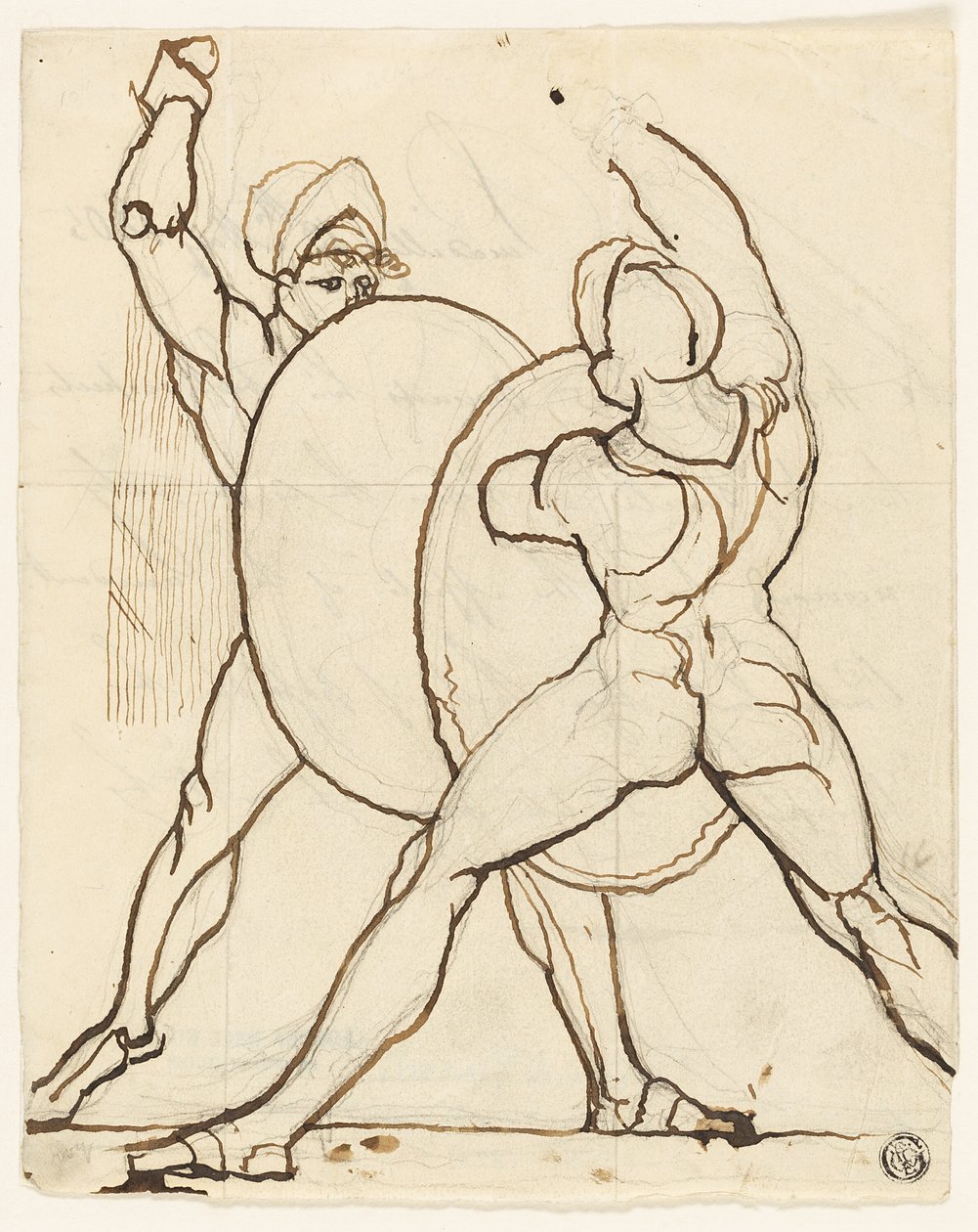 Combate de dos griegos de Johann Heinrich Füssli