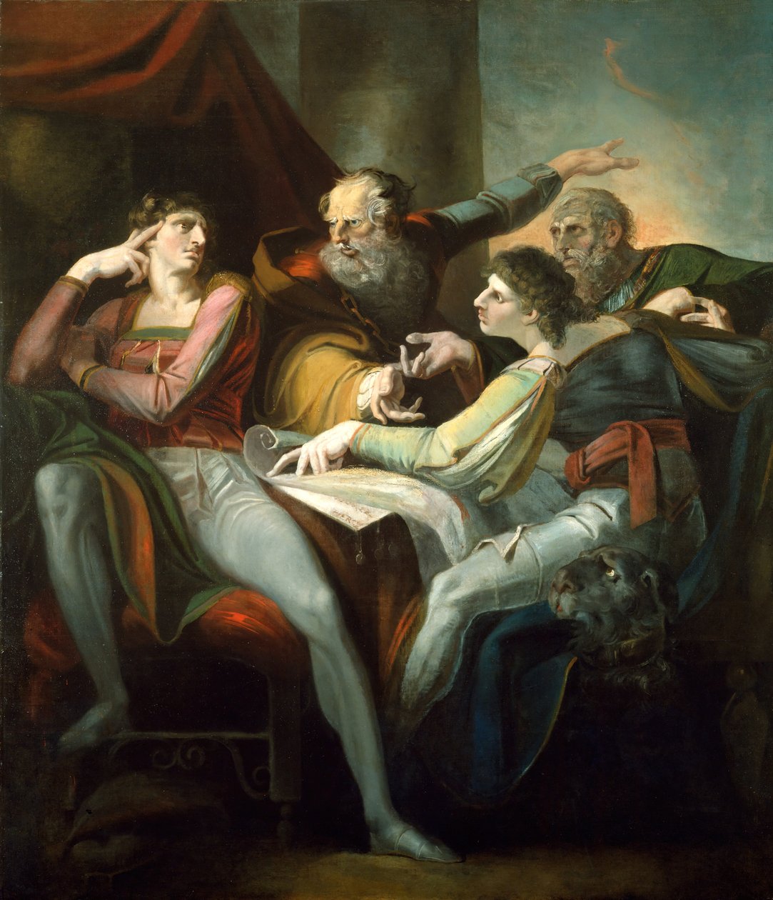 Disputa entre Hotspur, Glendower, Mortimer y Worcester, 1784 de Johann Heinrich Füssli