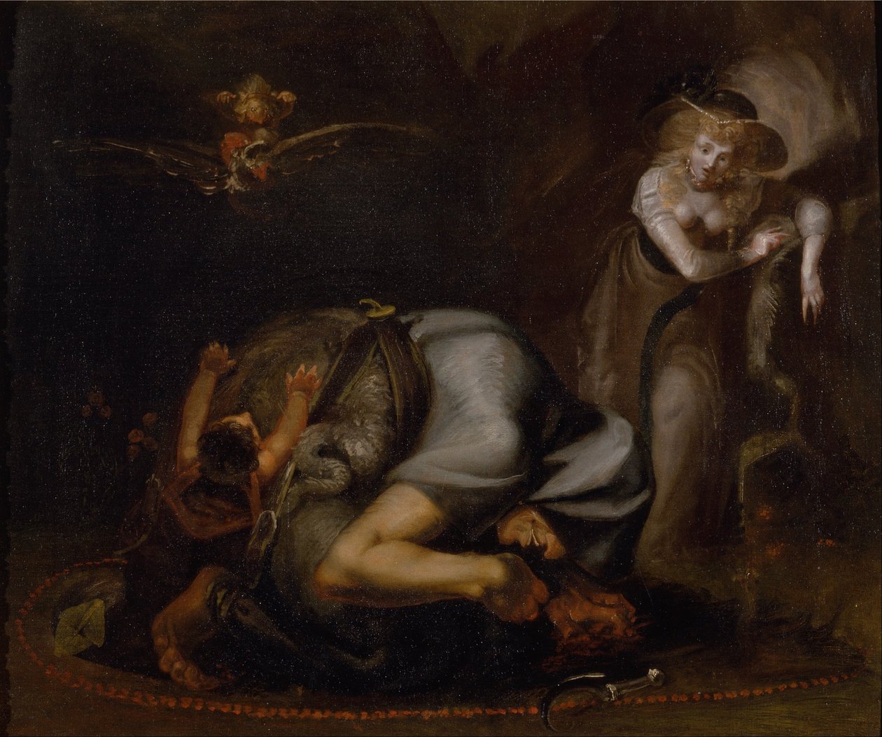 Escena de brujas, de The Masque of Queens de Ben Jonson de Johann Heinrich Füssli