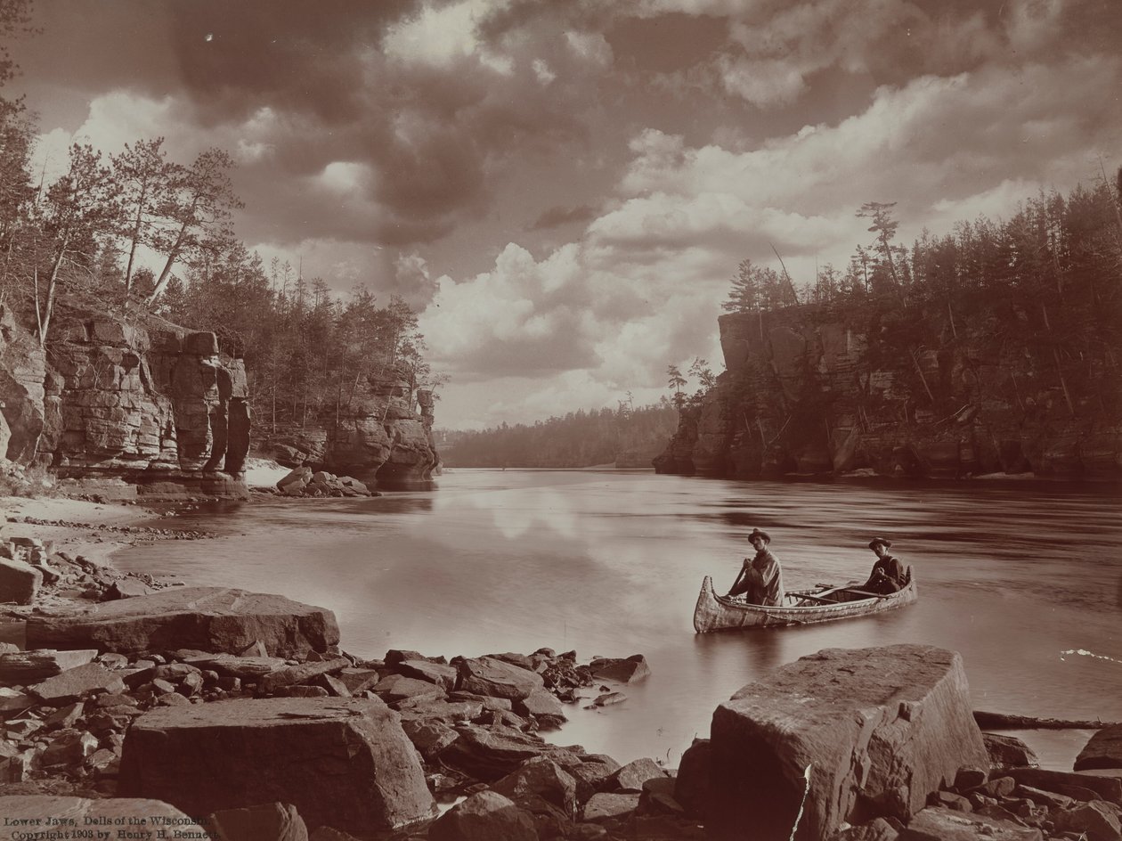 Fauces inferiores, Dells of the Wisconsin,1903 (foto) de Henry Hamilton Bennett