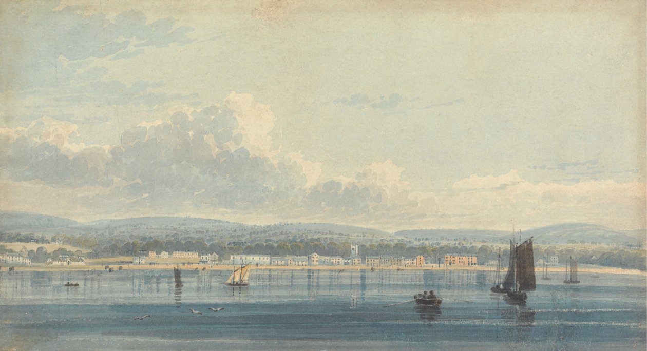 Sidmouth desde alta mar de Henry Haseler
