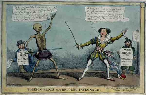 "Rivales Extranjeros por el Patrocinio Británico", pub. por John Fairburn de Henry Heath