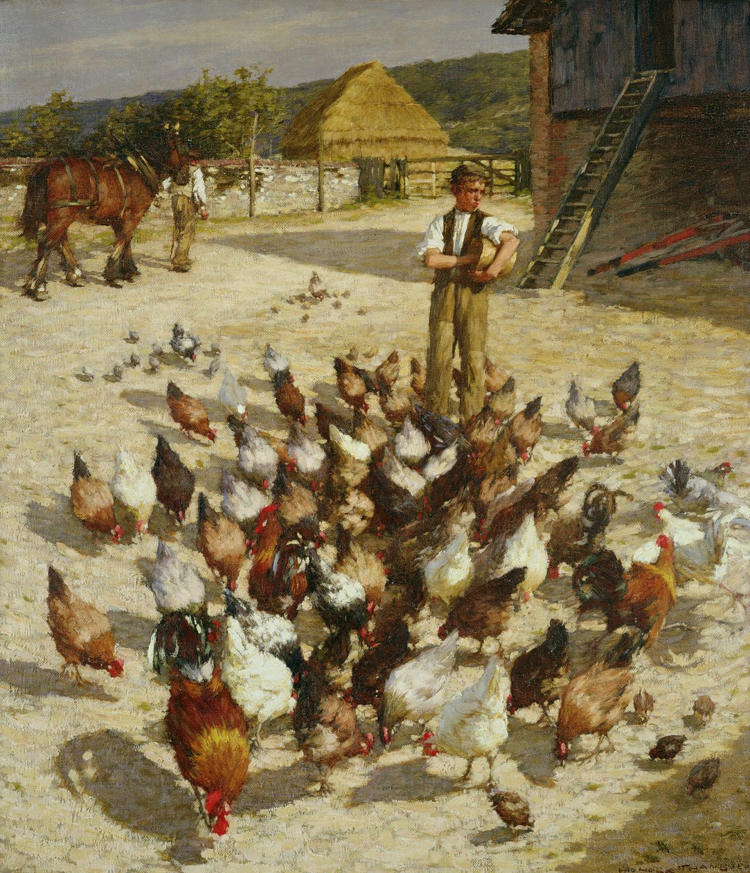 Una granja de Sussex de Henry Herbert La Thangue