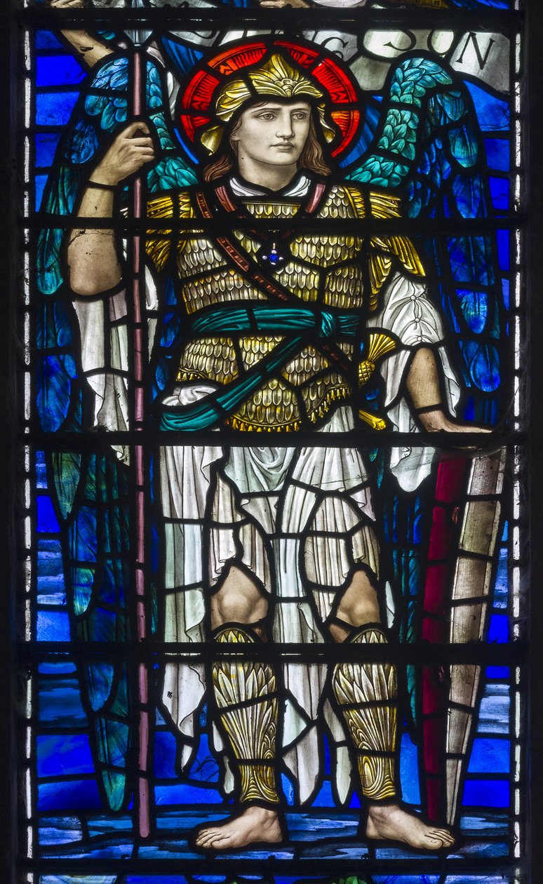 Buckland, St Mary, Lowndes & Drury, Henry Holiday, El Arcángel San Miguel, 1918 de Henry Holiday