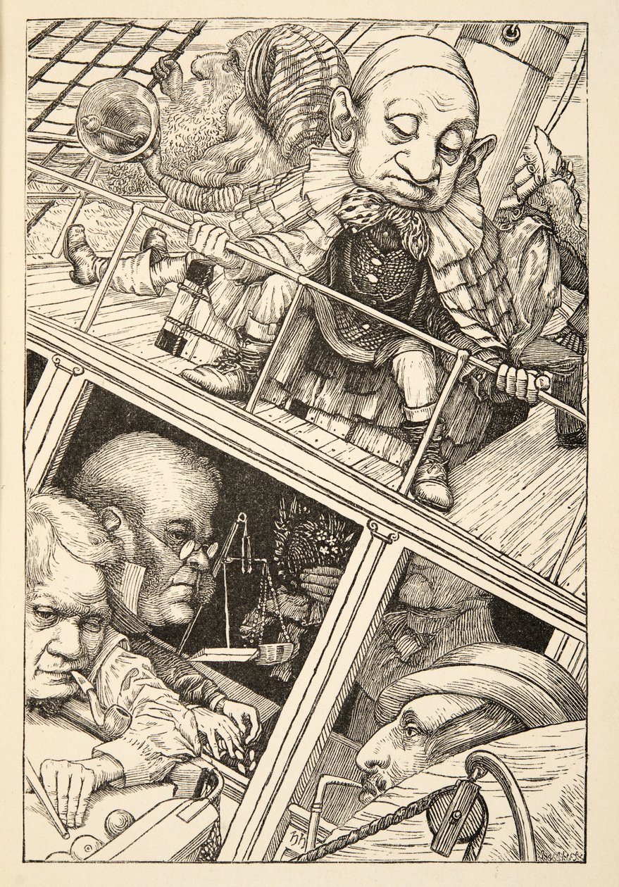Él había olvidado completamente su nombre, de La Caza del Snark, una Agonía en Ocho Ajustes, por Lewis Carroll, pub. 1876 de Henry Holiday