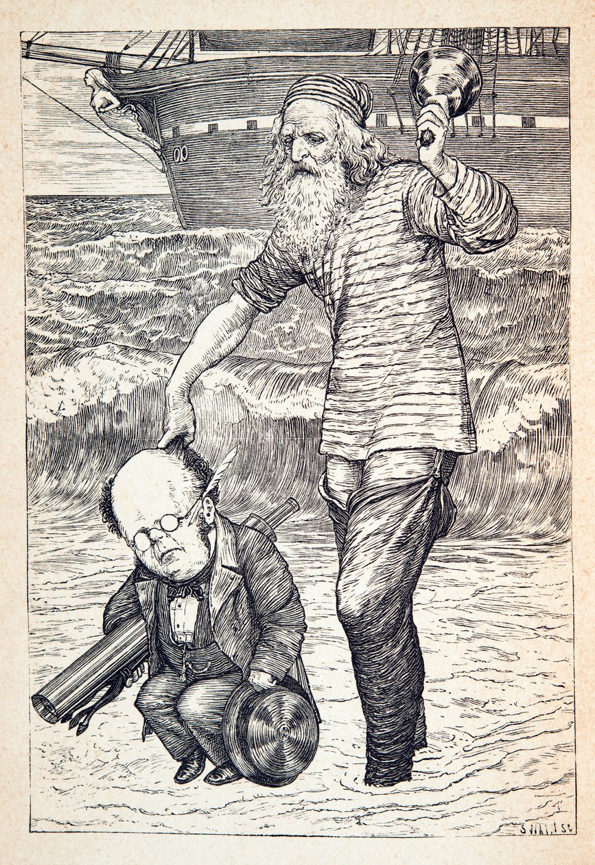 Apoyando a cada hombre en la cima de la marea, pub. 1876 de Henry Holiday
