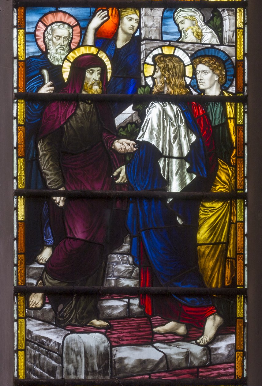 Cristo dejando la casa de María y Marta de Henry Holiday