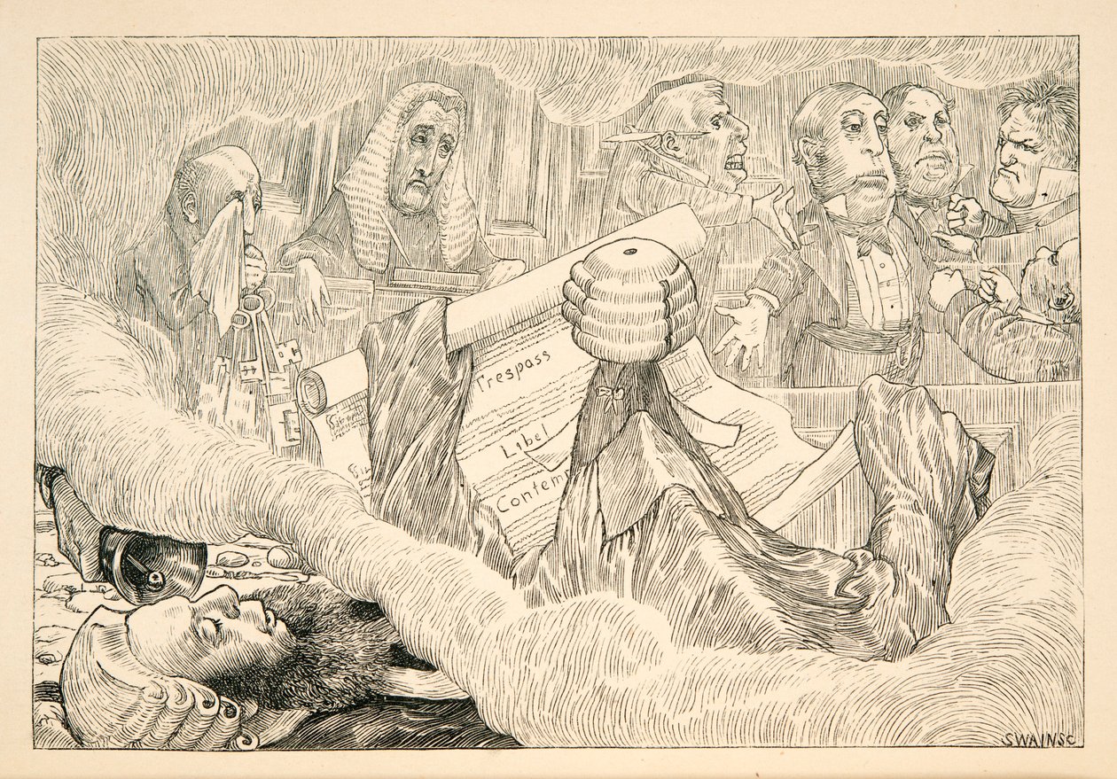 Debes saber - dijo el Juez pero el Snark exclamó ¡Tonterías!, pub. 1876 de Henry Holiday