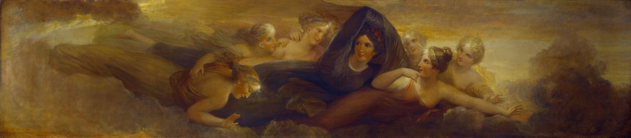 Noche, con las Pléyades, 1834 de Henry Howard