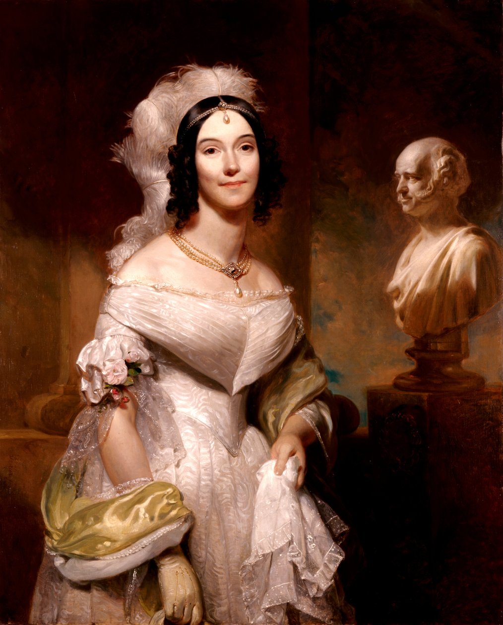 Angelica Singleton Van Buren (Sra. de Abraham Van Buren) de Henry Inman