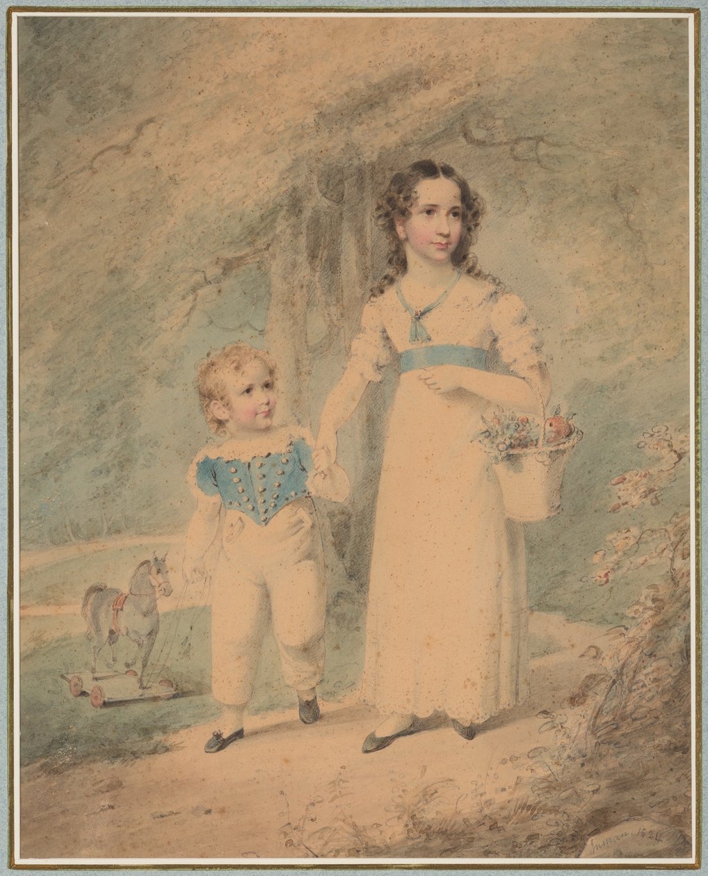 Niños en el parque de Henry Inman