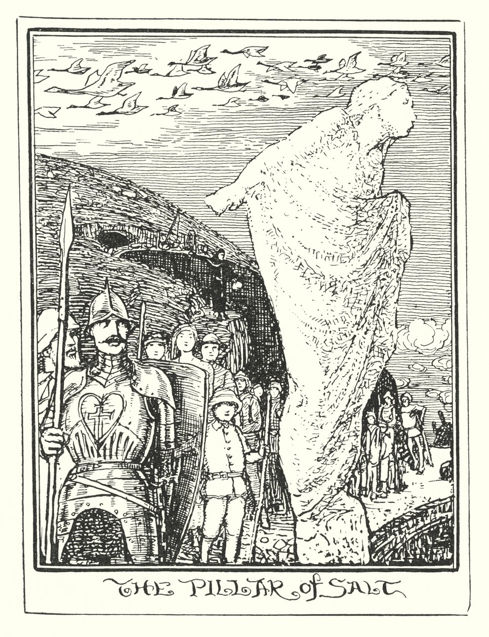 Ilustración de El progreso del peregrino de John Bunyan (litografía) de Henry Justice Ford