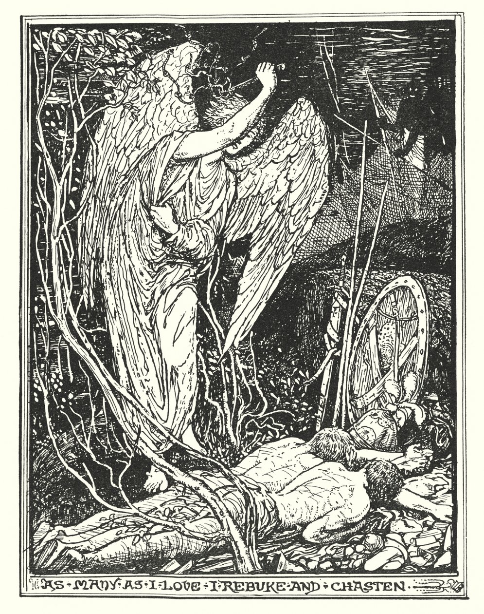 Ilustración de El progreso del peregrino de John Bunyan (litografía) de Henry Justice Ford