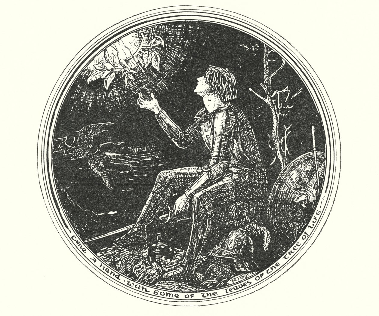 Ilustración de El progreso del peregrino de John Bunyan (litografía) de Henry Justice Ford