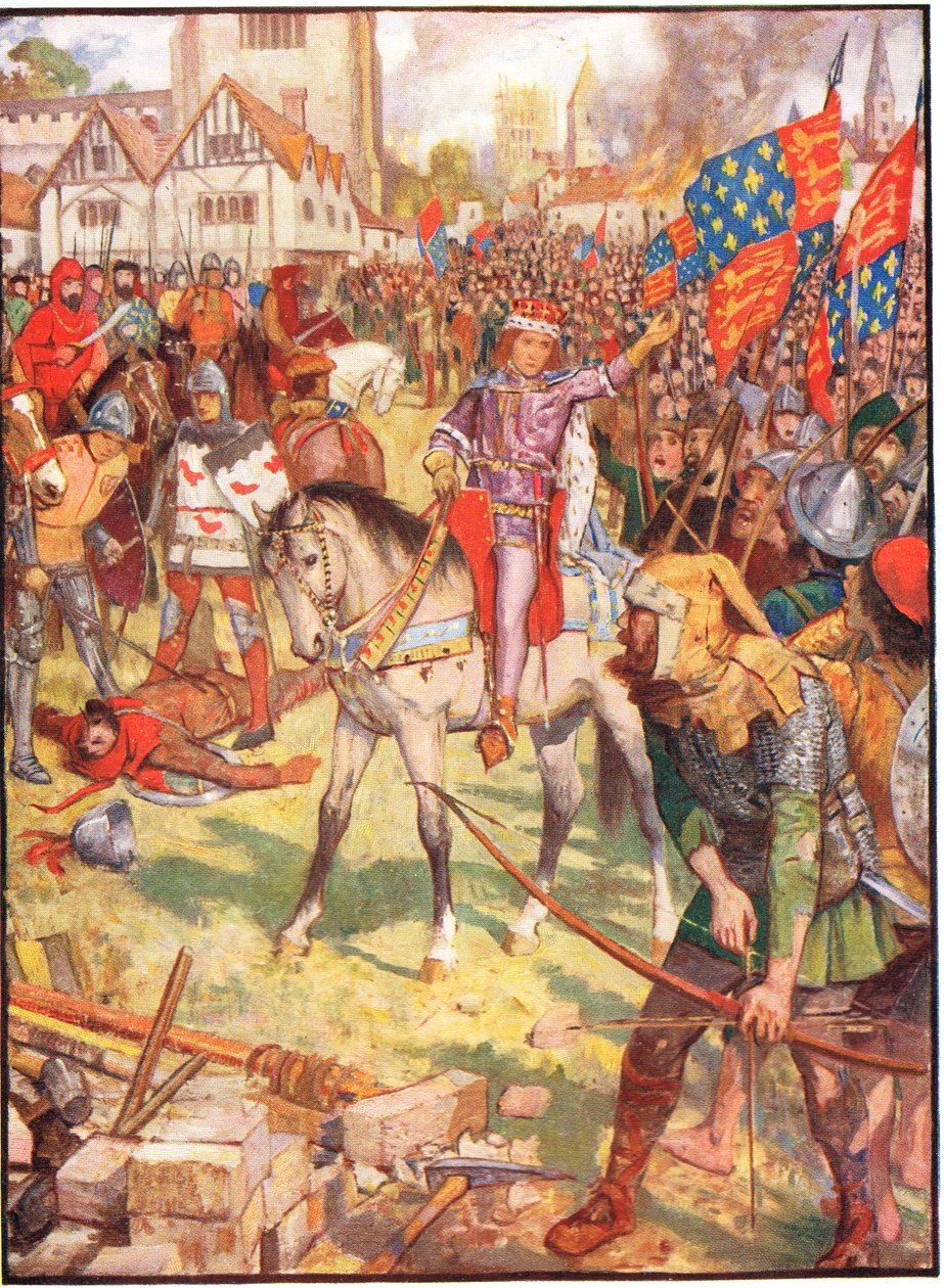 La revuelta de los campesinos, ilustración de 