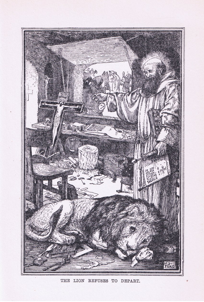 El león se niega a partir de Henry Justice Ford