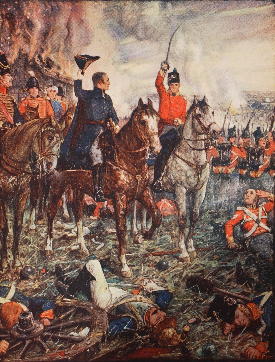 Waterloo, 7pm, 18 de junio de Henry Justice Ford