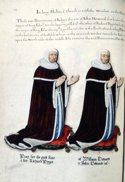 Retratos de Richard Pygot y William Howard de Henry Lilly