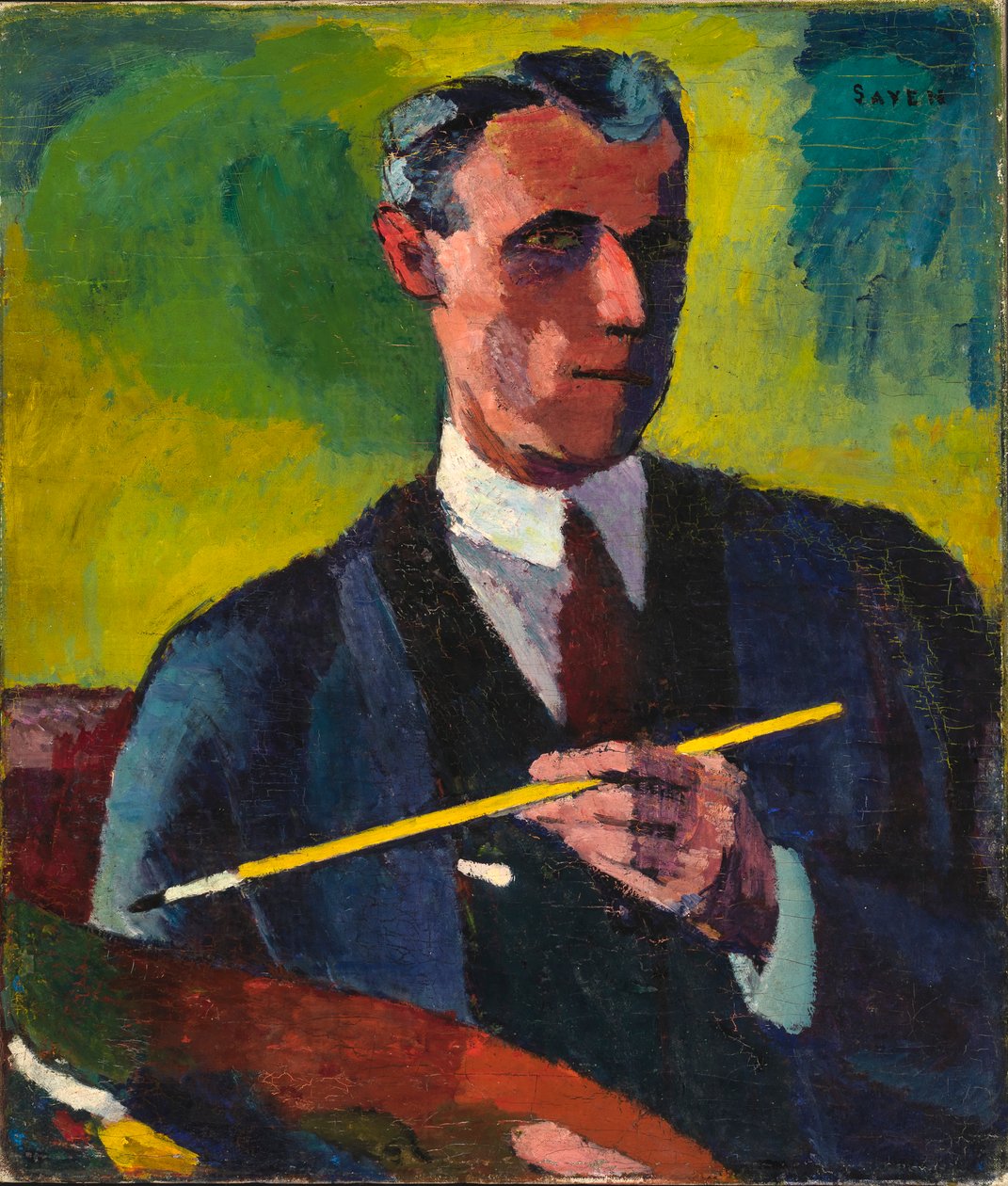 Autorretrato, 1910-1913 de Henry Lyman Saÿen