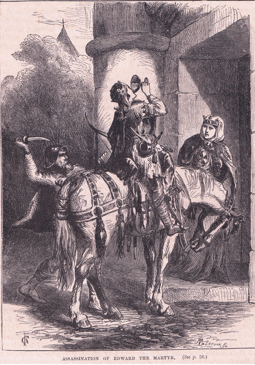 Asesinato de Eduardo el mártir AD 979 de Henry Marriott Paget