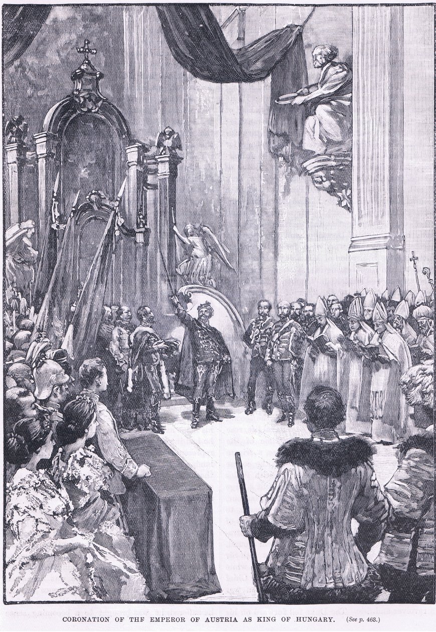 Coronación del Emperador de Austria como rey de Hungría, 1868 d.C. de Henry Marriott Paget