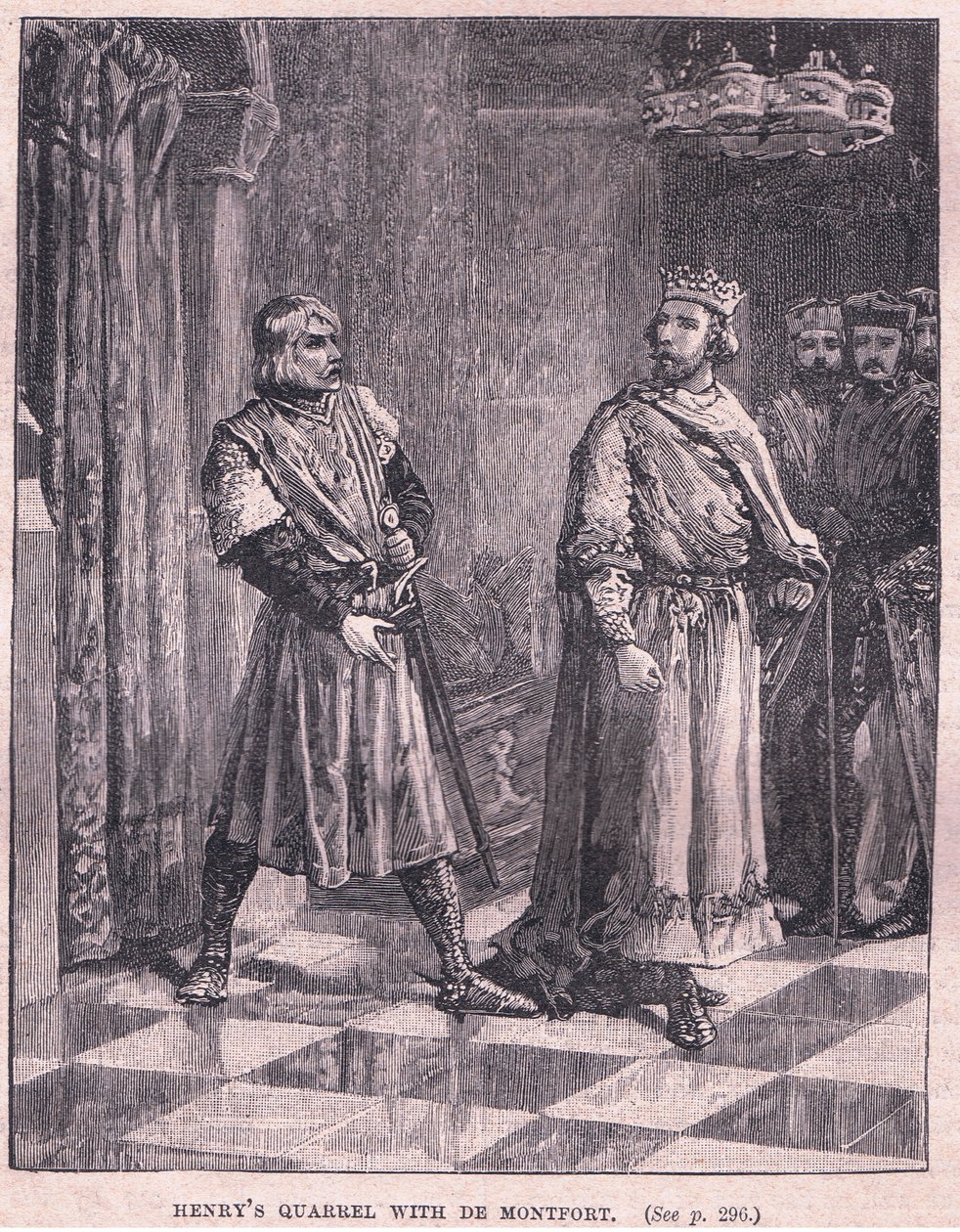 La disputa de Enrique con De Montford de Henry Marriott Paget