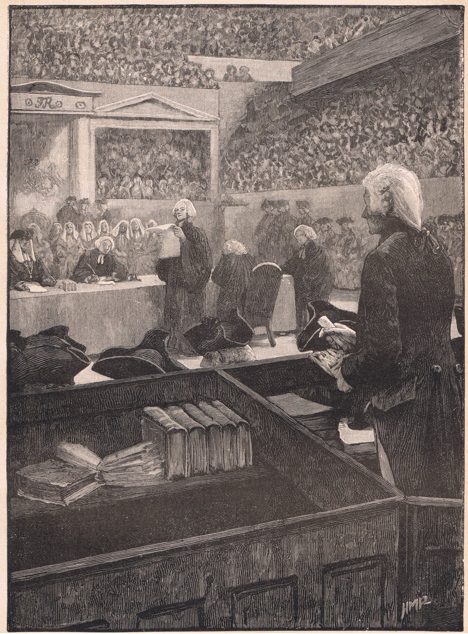 El juicio de Warren Hastings AD 1788 de Henry Marriott Paget