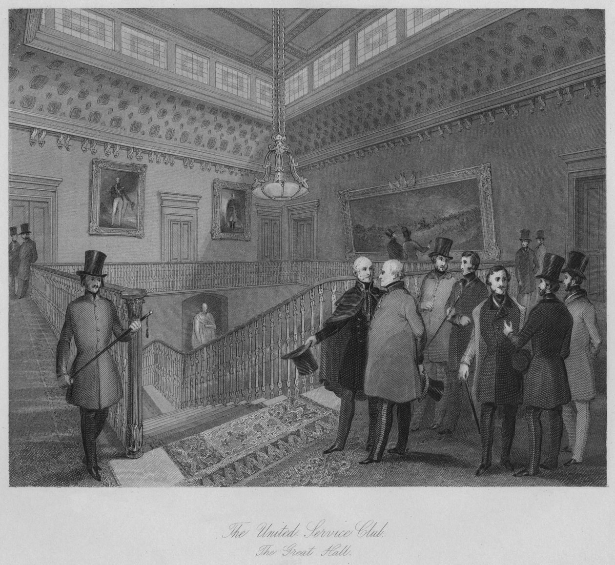 El United Service Club. El Gran Salón de Henry Melville